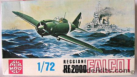 Supermodel 1/72 TWO Reggiane RE-2000 Falco I - Italian / Hungarian / Swedish Air Forces, 10-002 plastic model kit